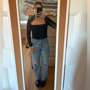 Princess Polly Mesh Longsleeve Bodysuit